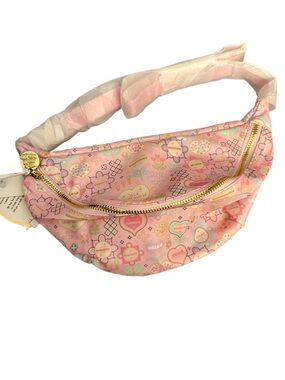 Disney x Stoney Clover Lane “SMALL WORLD”  Jumbo Pink Fanny Pack - NWT